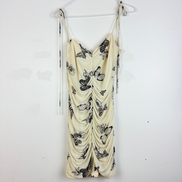 Bailey Rose Butterfly Mini Ruched Bodycon Y2K Coquette Fairycore Party Dress - Picture 2 of 7